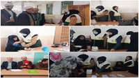 برپایی میز خدمت در مصلی نماز جمعه دامغان