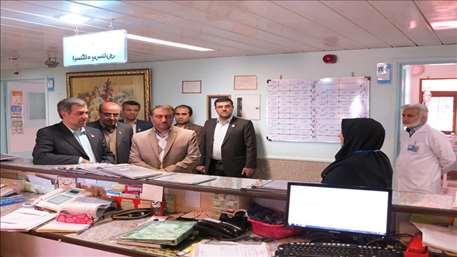  بازدید سرزده از بیمارستان ولایت دامغان